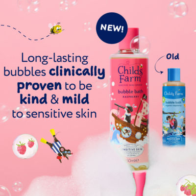 Raspberry Bubble Bath 250ml Gentle Formula for Kids, Babies & Sensitive Skin thumbnail 3