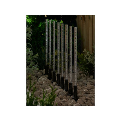 Warm White Led Solar Bubble Stake Light - Set Of 8 thumbnail 3