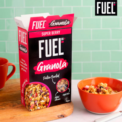 FUEL10K Super Berry Protein Granola Breakfast Cereal 400g thumbnail 4