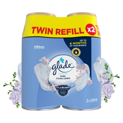 Glade Autospray Twin Refill Clean Linen Air Freshener