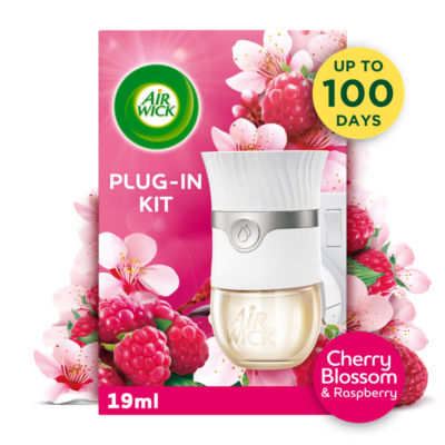 Air Wick Cherry Blossom & Raspberry Plug In Kit 19ml