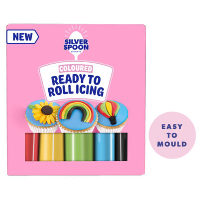 Coloured Ready to Roll Icing 5 x 100g