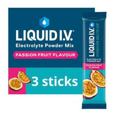 Hydration Multiplier* Passion Fruit Electrolyte Powder Mix Food Supplement 3 sachets