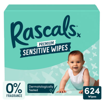 Premium Sensitive Wipes, 624 Wipes (12 packs x 52 wipes) thumbnail 2