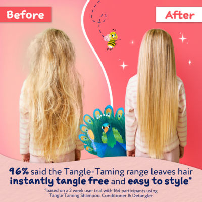 Tangle-Taming Hair Detangler 100ml, Strawberry and Mint, Kids Styling Protector Spray thumbnail 4
