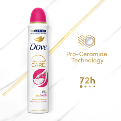 Advanced Care Go Fresh Anti-Perspirant Aerosol Dragonfruit & Coconut Cream Scent 200ml thumbnail 4