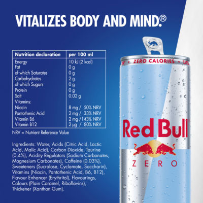 l Zero Energy Drink 250ml 8 Pack thumbnail 4