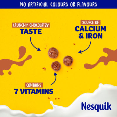 Nesquik Chocolate Minis Breakfast Cereal 300g thumbnail 4