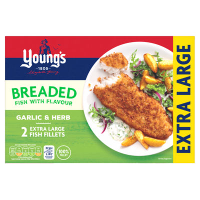 2 Garlic & Herb Extra Large Fish Fillets 300g thumbnail 2