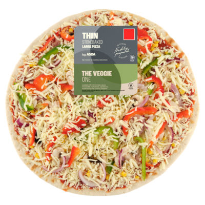 The Veggie One Large Thin Stonebaked Pizza 802g thumbnail 2