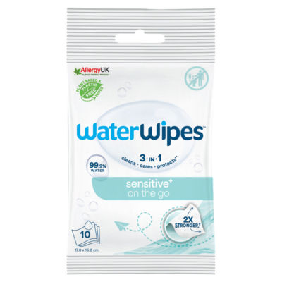 Sensitive+ On The Go Wipes, 3-In-1 Cleans, Cares, Protects, 99.9% Water, Unscented Wet Wipes,10 Count thumbnail 2