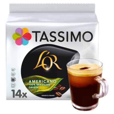 L'OR Americano 100% Brazilian Origin Coffee Pods x14 thumbnail 2
