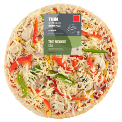 The Veggie One Medium Thin Stonebaked Pizza 420g thumbnail 2