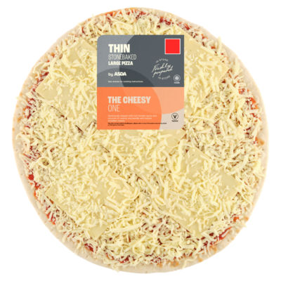 The Cheesy One Large Thin Stonebaked Pizza 606g thumbnail 2