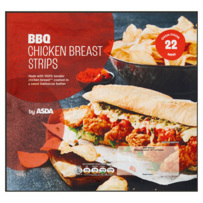 ASDA BBQ Chicken Breast Strips 400g thumbnail 2
