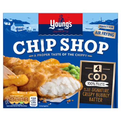 Youngs Chip Shop Cod Fillets 400g