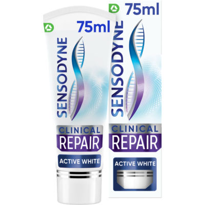 Clinical Repair Active White Sensitive Toothpaste, 75ml thumbnail 2