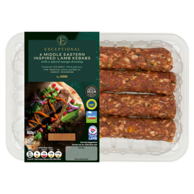 4 Middle Eastern Inspired Lamb Kebabs with a Spiced Mango Dressing 460g thumbnail 2