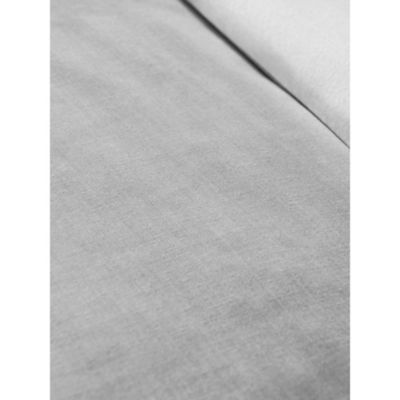 White Reversible Textured Duvet Set - Single thumbnail 5