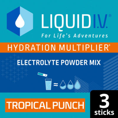 Hydration Multiplier* Tropical Punch Electrolyte Powder Mix Food Supplement 3 sachets thumbnail 2