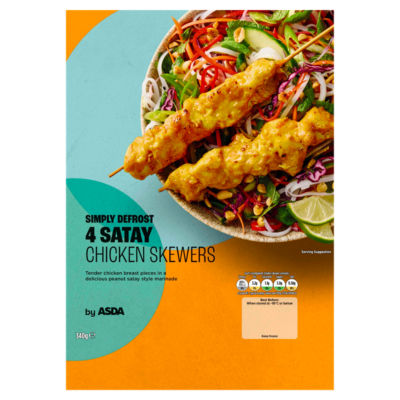 4 Satay Chicken Skewers 340g thumbnail 2