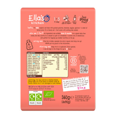 Peach + Banana Oaty Smooshy 4 x 90g (360g) thumbnail 3