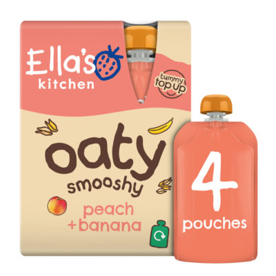 Peach + Banana Oaty Smooshy 4 x 90g (360g) thumbnail 4