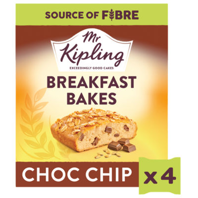 Choc Chip Breakfast Bakes Snack Cakes 4 pack thumbnail 2