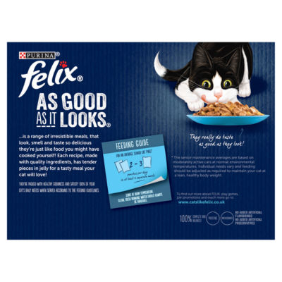 As Good As it Looks Senior 7+ Fish in Jelly Wet Cat Food 12x85g thumbnail 3