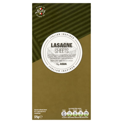 Italian Inspired Lasagne Sheets 375g