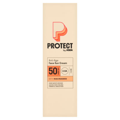 ASDA Protect Anti-Age Face Sun Cream 50 High SPF 50ml thumbnail 2