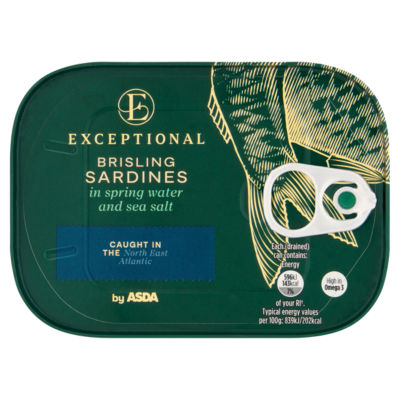 Exceptional Brisling Sardines in Spring Water and Sea Salt 105g