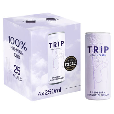 TRIP CBD Infused Raspberry Orange Blossom