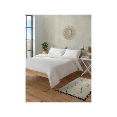 White Seersucker Duvet Set - Single thumbnail 2