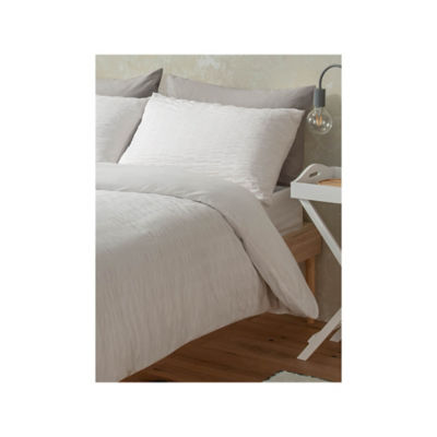 White Seersucker Duvet Set - Single thumbnail 3