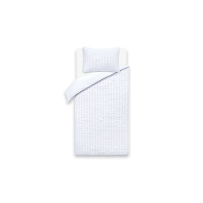 White Seersucker Duvet Set - Single thumbnail 7