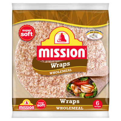 Wholemeal Tortilla Wraps 6 Pack thumbnail 2