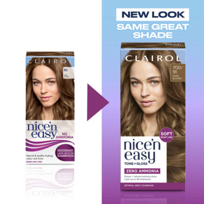 Nice'n Easy Tone + Gloss Semi Permanent Hair Dye - 700/91 Dark Blonde thumbnail 3