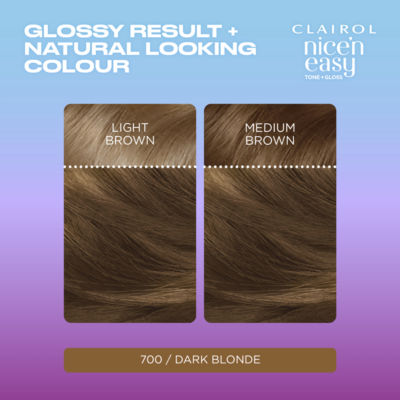 Nice'n Easy Tone + Gloss Semi Permanent Hair Dye - 700/91 Dark Blonde thumbnail 4