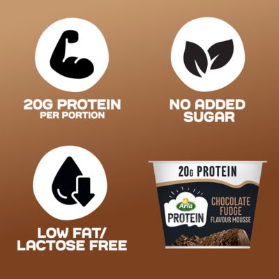 Protein Chocolate Fudge Flavour Mousse 200g thumbnail 3