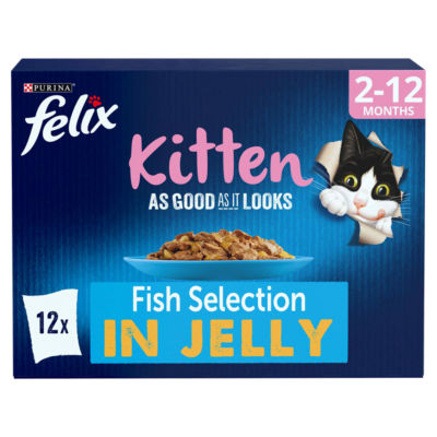 As Good As It Looks Kitten Food Fish Selection in Jelly 12 x 100g