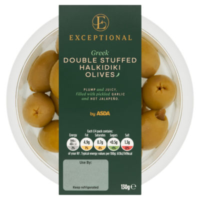 Exceptional by  Greek Double Stuffed Halkidiki Olives 130g thumbnail 2