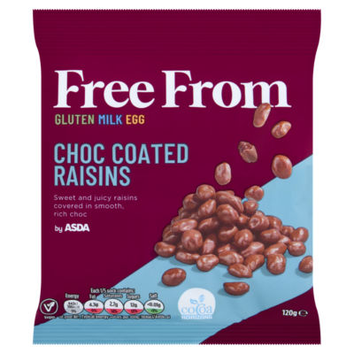 Free From by  Choc Coated Raisins 120g thumbnail 2