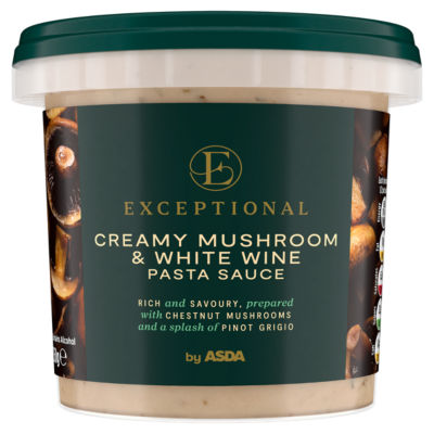 Exceptional by  Creamy Mushroom & White Wine Pasta Sauce 350g thumbnail 2