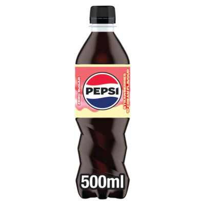 Pepsi Treats Strawberries 'N' Cream Flavour Bottles 12 x 500ml