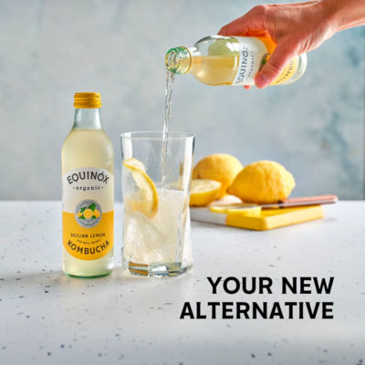 Organic Sicilian Lemon Kombucha 275ml thumbnail 3