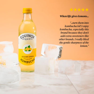 Organic Sicilian Lemon Kombucha 275ml thumbnail 4