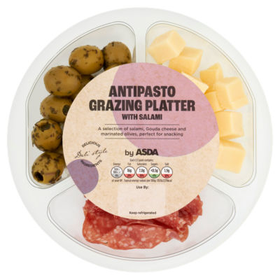 ASDA Antipasto Grazing Platter with Salami 133g