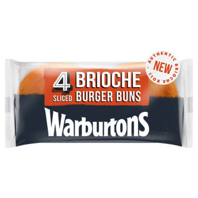 Warburtons Brioche Burger Buns