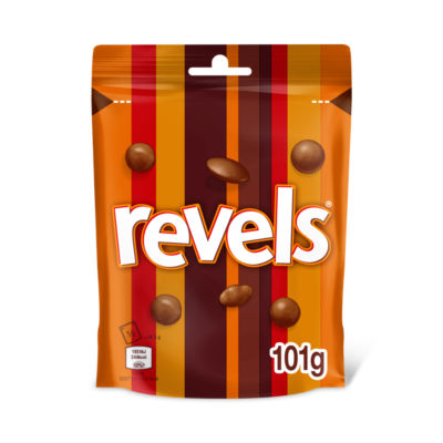 Revels Milk Chocolate with Raisins, Coffee or Orange Bites Pouch Bag
